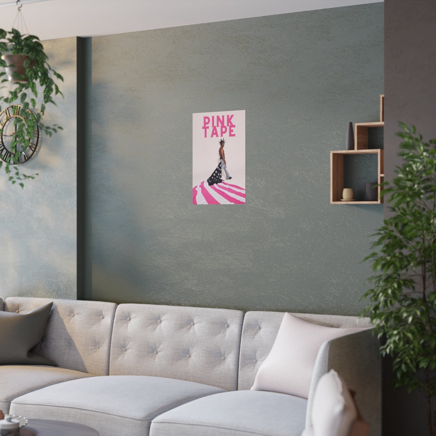 "UZI PINK TAPE" POSTER