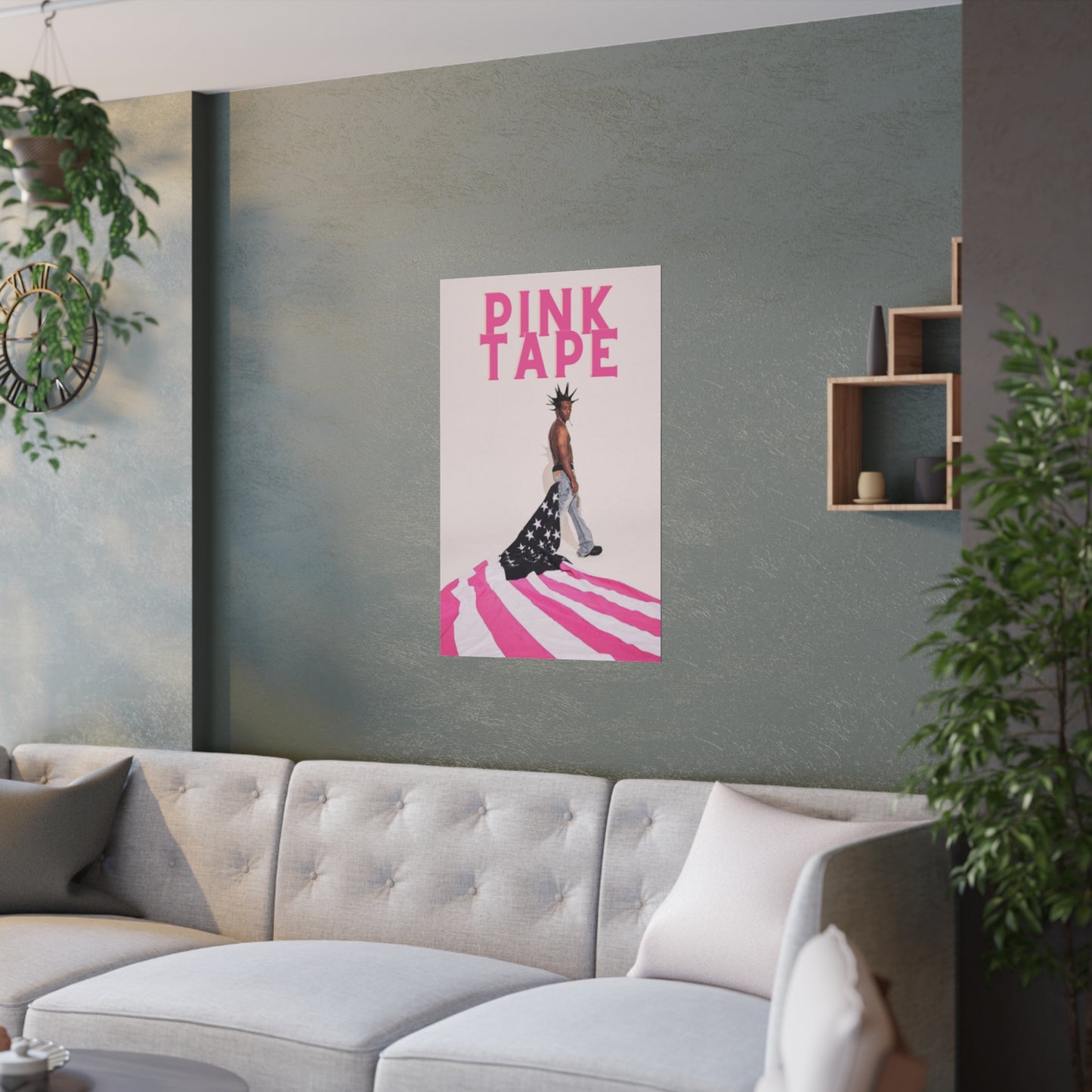 "UZI PINK TAPE" POSTER